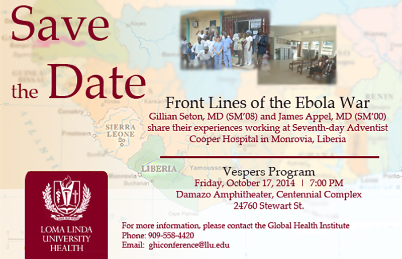 Front Lines of the Ebola War Flyer