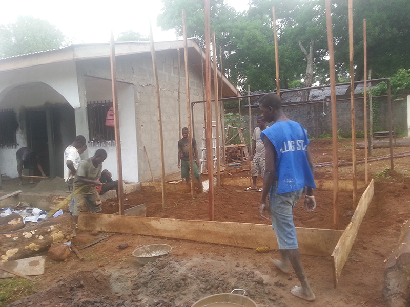 Waterloo Hospital, Under Construction for Ebola Treatment Center