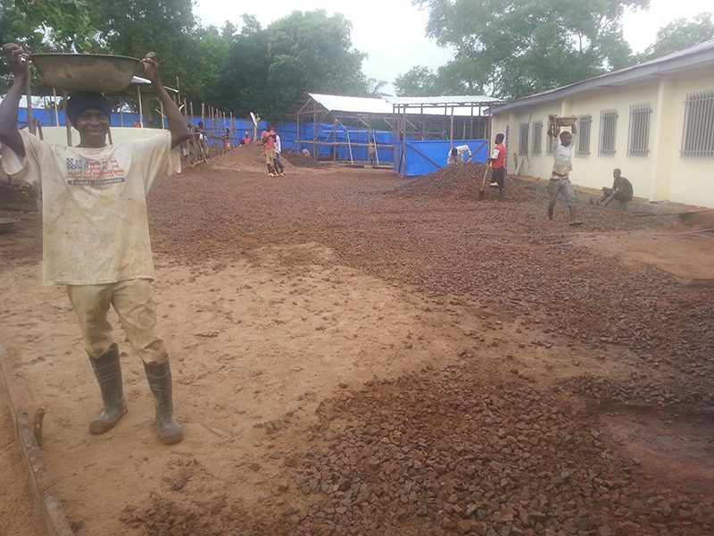 Waterloo Hospital, Under Construction for Ebola Treatment Center