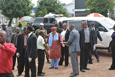 President Johnson-Sirleaf, or “Ellen”  called by Liberians