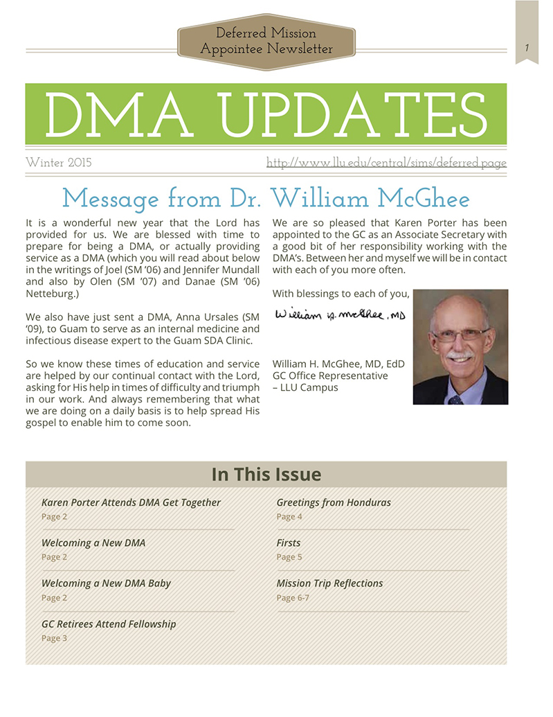 DMA Newsletter
