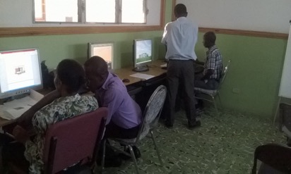 class of adults learning computers