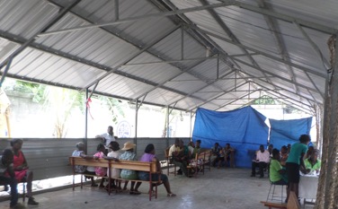 People waiting their turn for medical consultation