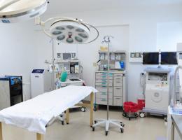 One of three new state-of-the-art operating rooms in the new surgical suite.