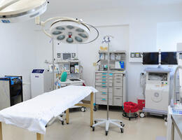 One of three new state-of-the-art operating rooms in the new surgical suite.