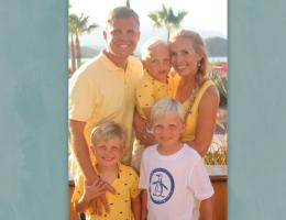 Ryan Hayton with his family